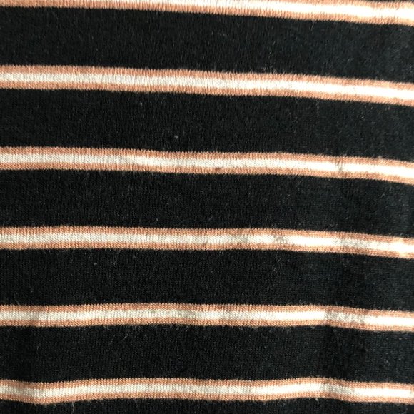 black, pink and white striped t-shirt - Picture 3 of 3